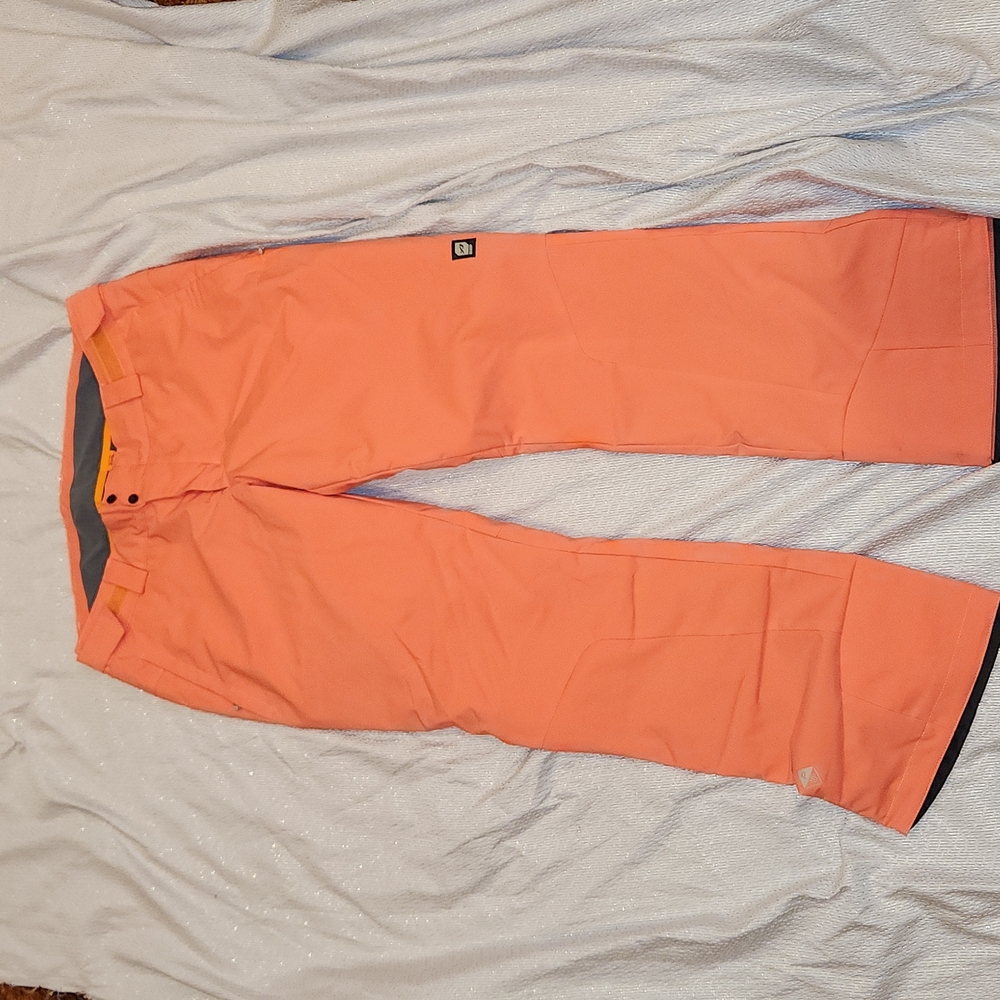 Womens pinkish orange ski snowboard pants